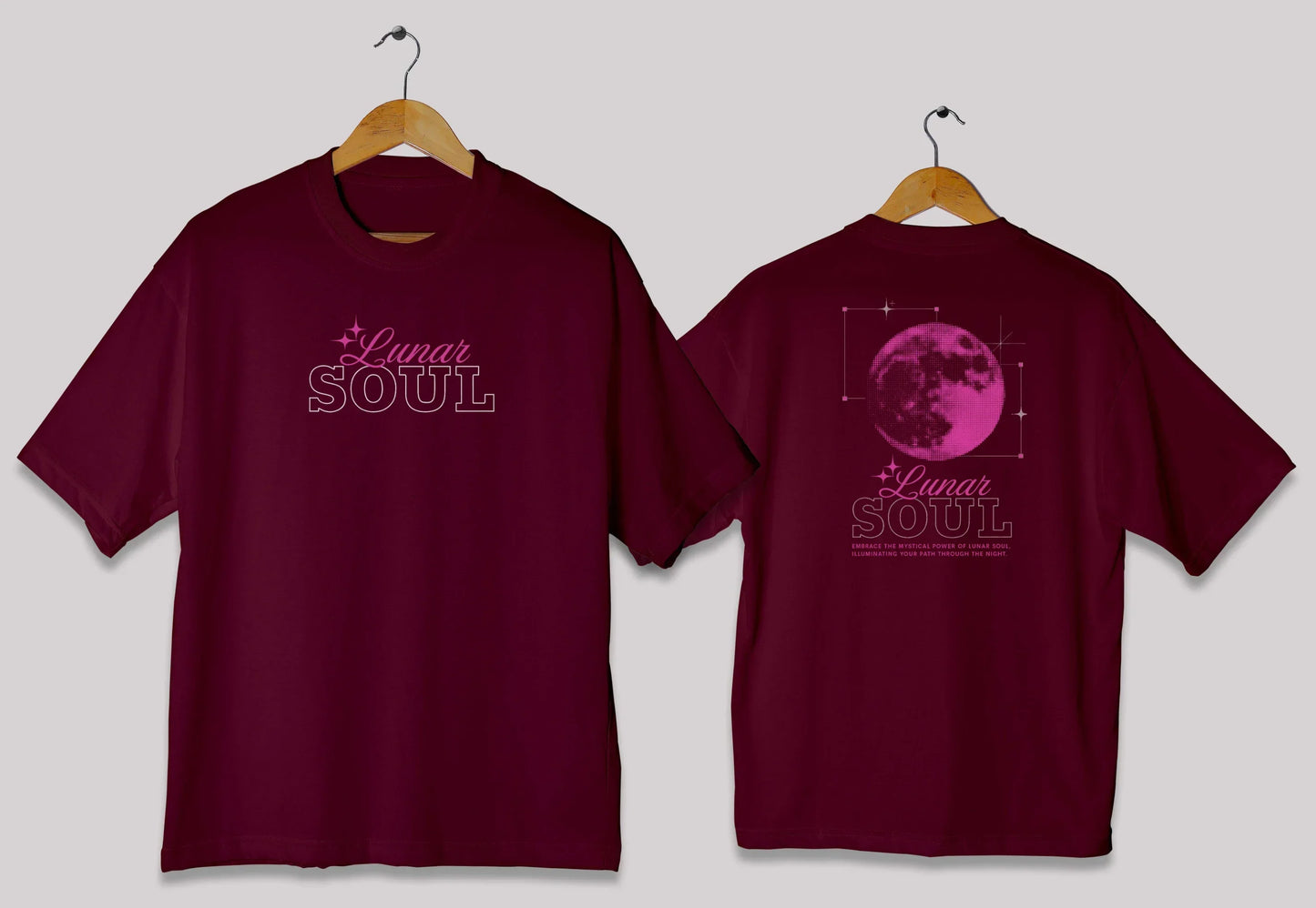 Lunar Soul Oversized T-Shirt – Aesthetic Moon Graphic Tee Pakistan
