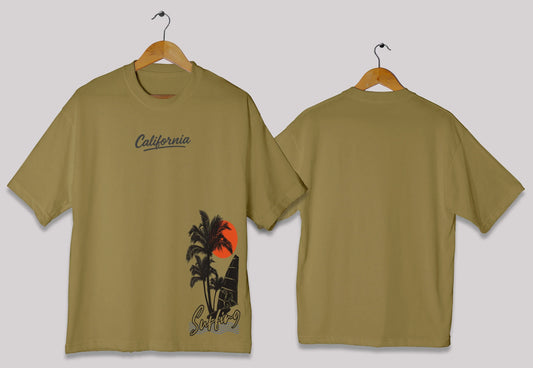 California Surfscape Oversized T-Shirt – Premium Graphic Tee in Pakistan