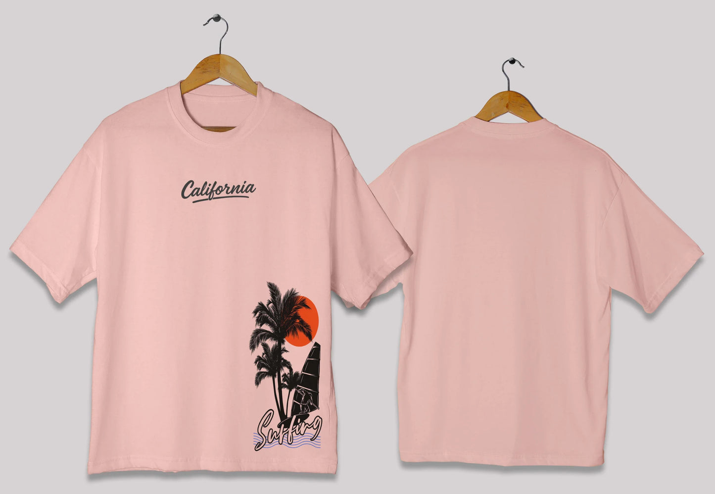 California Surfscape Oversized T-Shirt – Premium Graphic Tee in Pakistan
