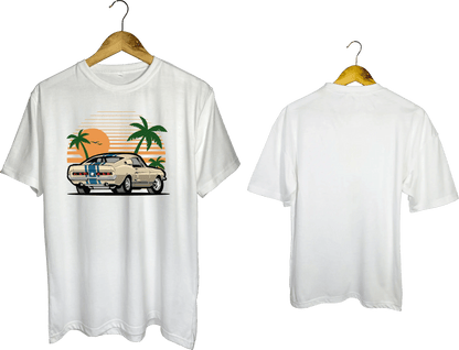 Classic Mustang Sunset Graphic T-Shirt - My Store