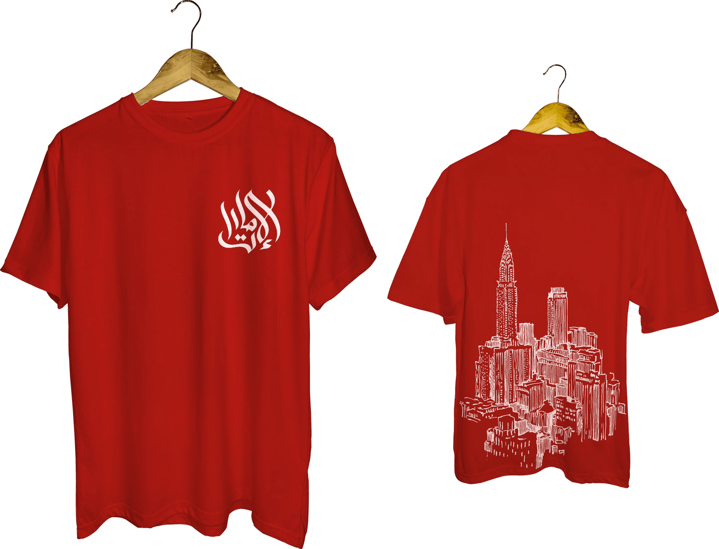 Arabic Calligraphy & Cityscape Tee - My Store