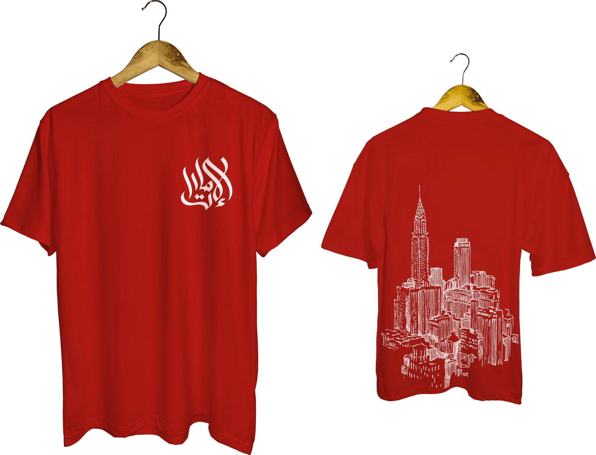 Arabic Calligraphy & Cityscape Tee - My Store