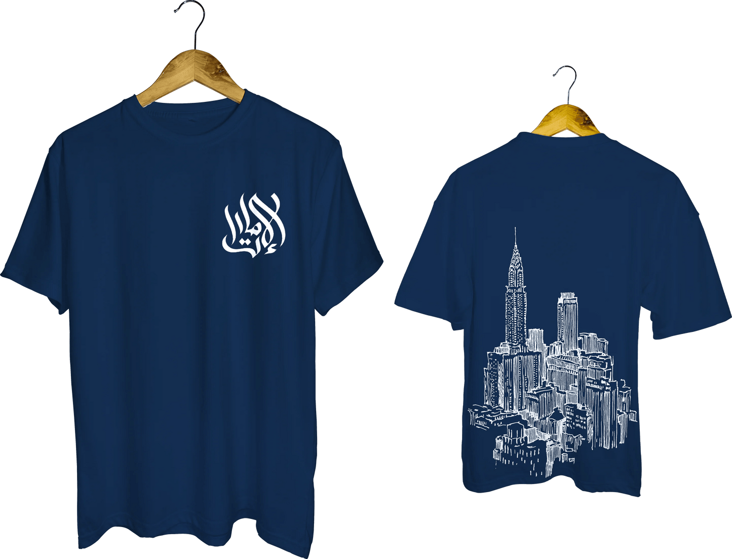 Arabic Calligraphy & Cityscape Tee - My Store