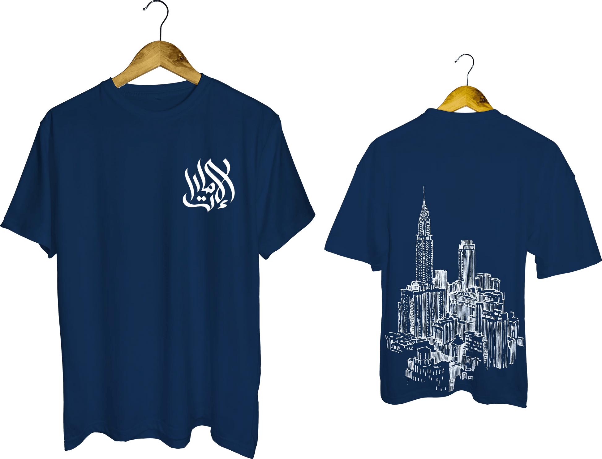 Arabic Calligraphy & Cityscape Tee - My Store