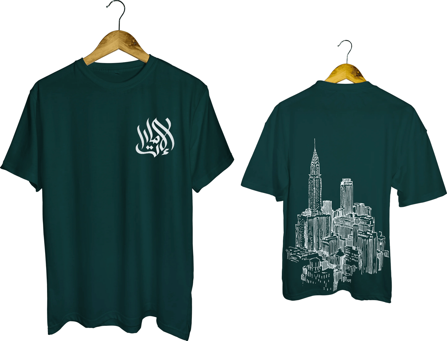 Arabic Calligraphy & Cityscape Tee - My Store