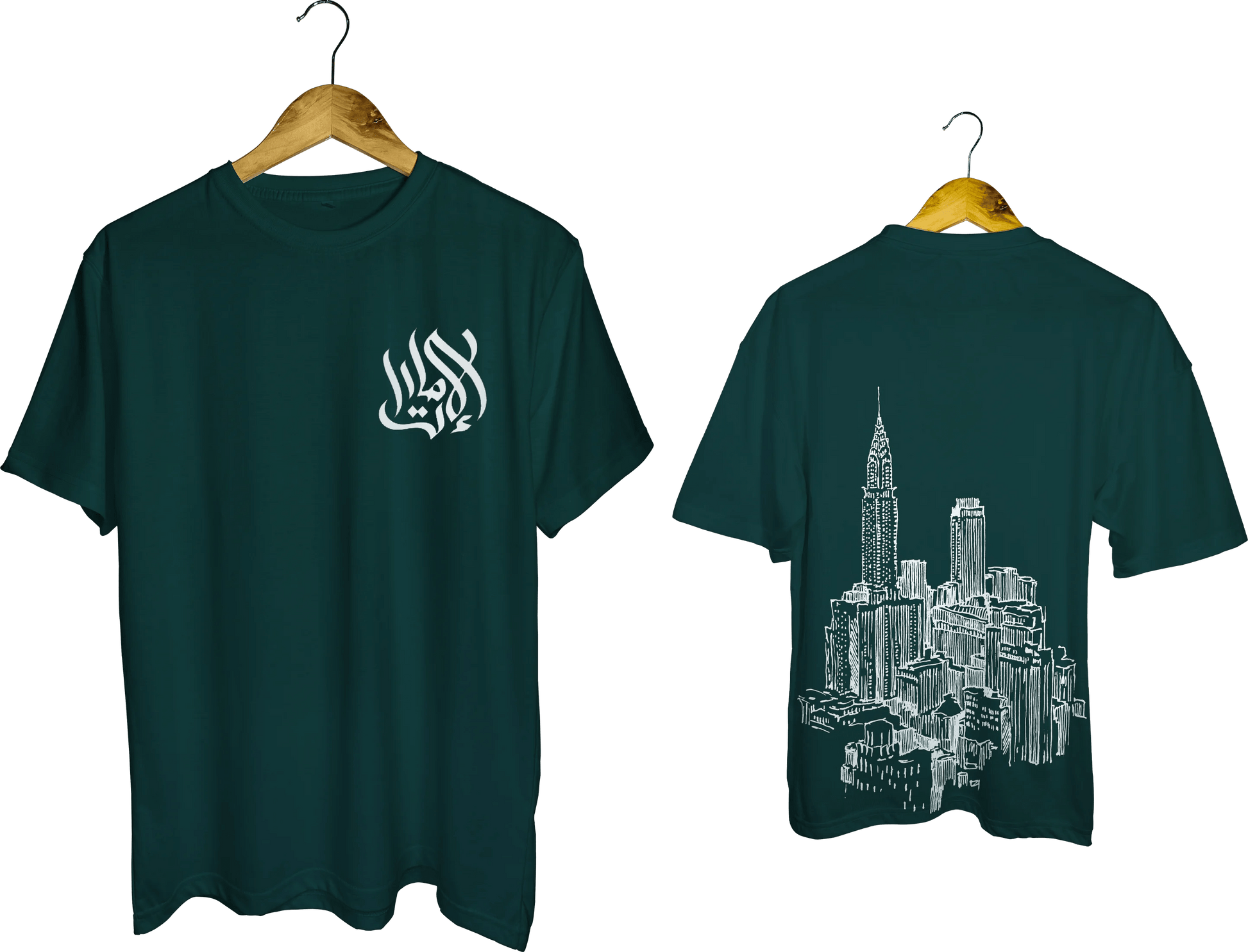 Arabic Calligraphy & Cityscape Tee - My Store