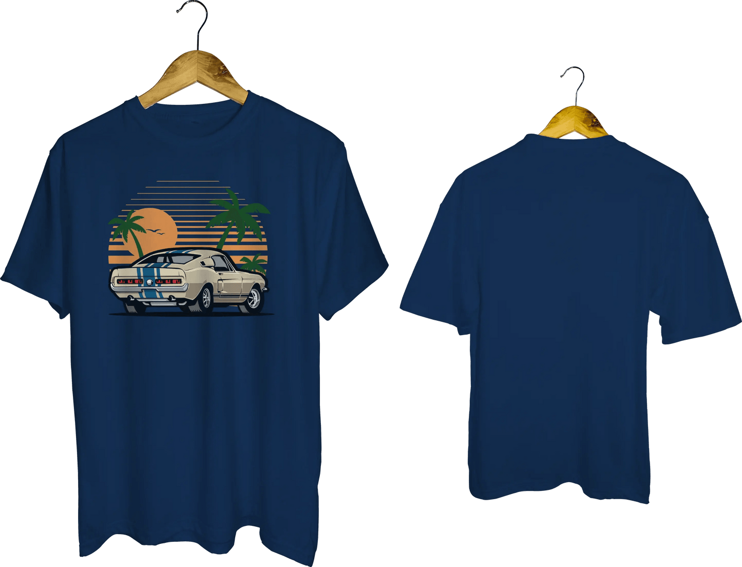 Classic Mustang Sunset Graphic T-Shirt - My Store