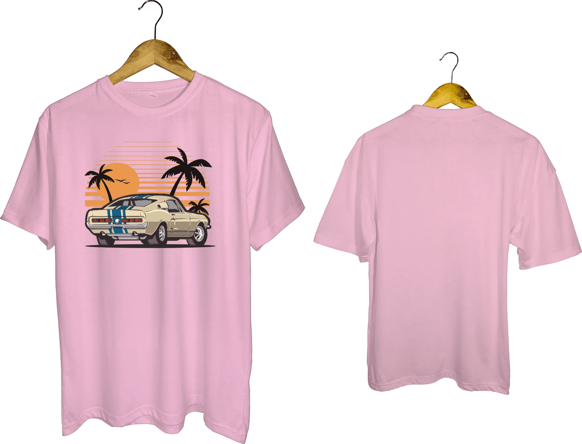 Classic Mustang Sunset Graphic T-Shirt - My Store