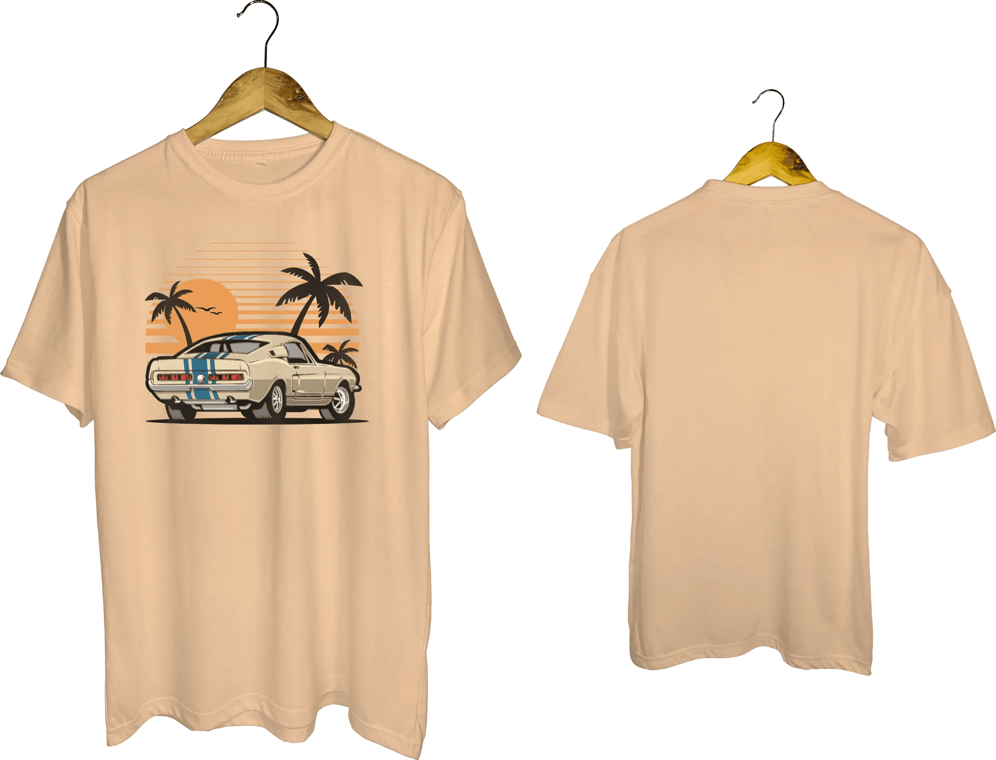 Classic Mustang Sunset Graphic T-Shirt - My Store