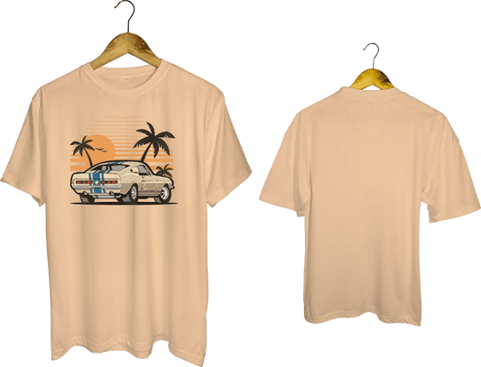 Classic Mustang Sunset Graphic T-Shirt - My Store