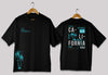 California graphic oversized t-shirt in [black] for men and women in Pakistan with palm typography design