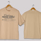 Comfort zone quote oversized t-shirt in [biege cream] for men and women in Pakistan with inspirational typography