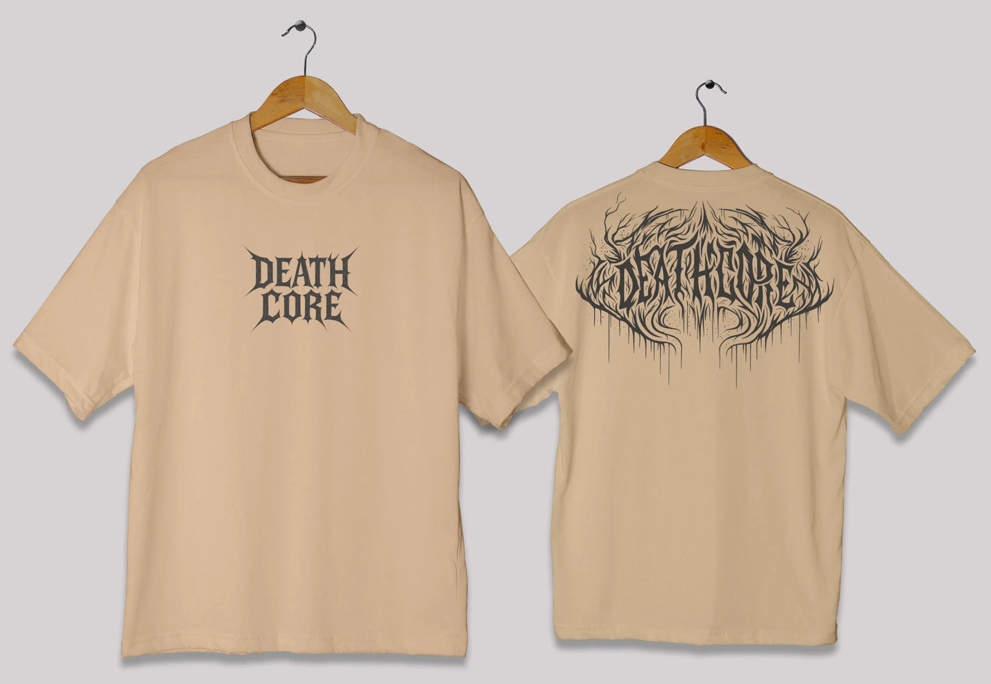 Death Core Oversized T-Shirt – Dark Graphic Streetwear Tee Pakistan