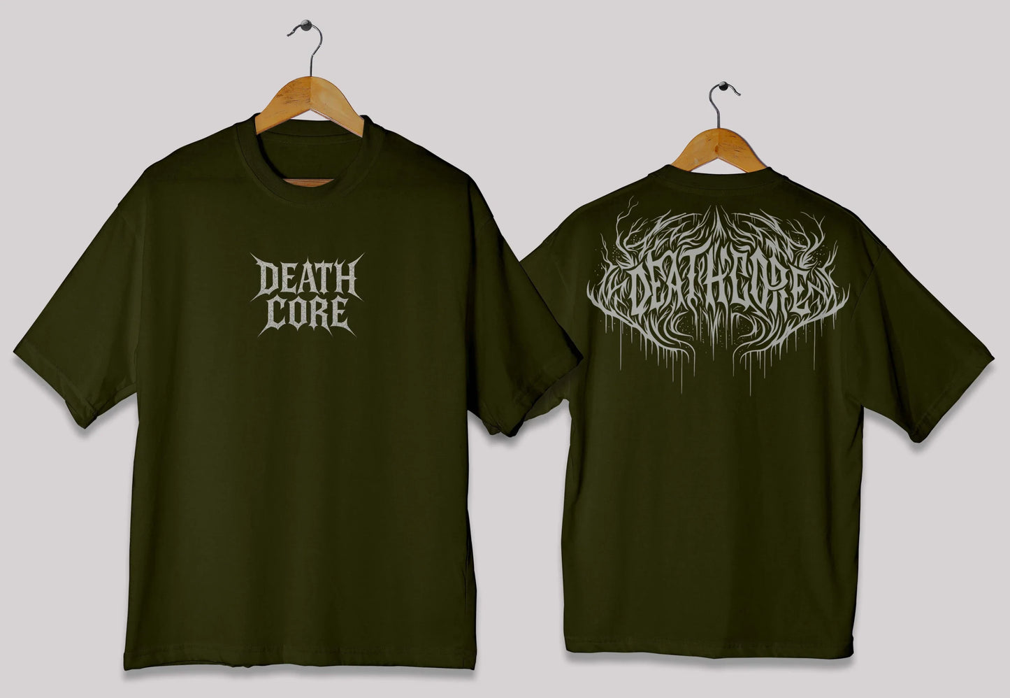 Death Core Oversized T-Shirt – Dark Graphic Streetwear Tee Pakistan