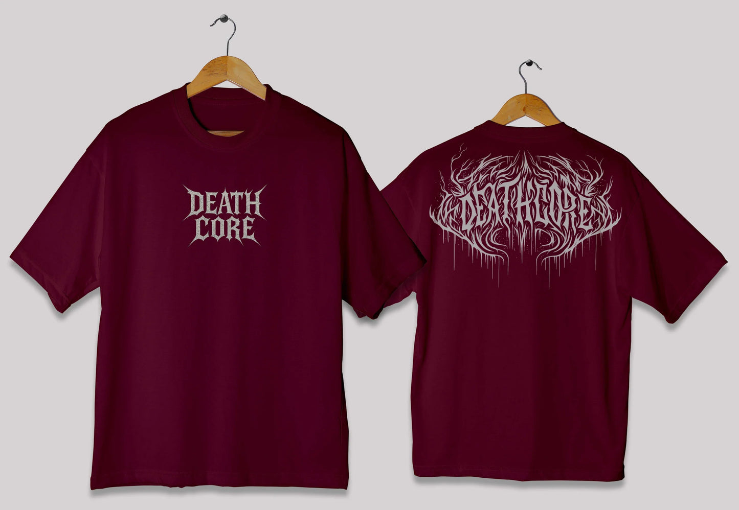 Death Core Oversized T-Shirt – Dark Graphic Streetwear Tee Pakistan