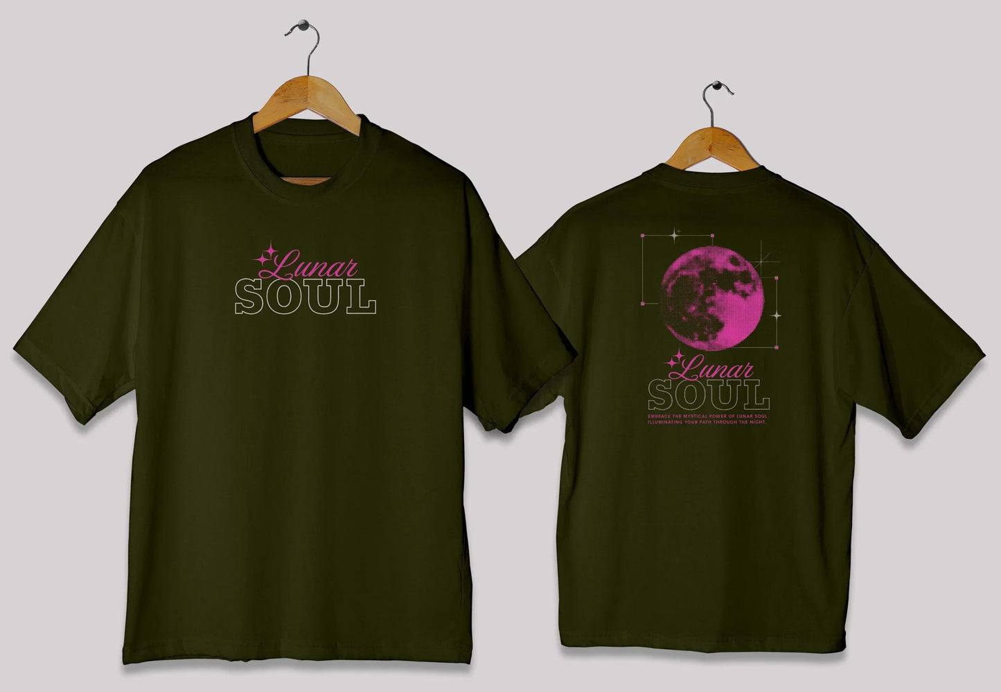 Lunar Soul Oversized T-Shirt – Aesthetic Moon Graphic Tee Pakistan