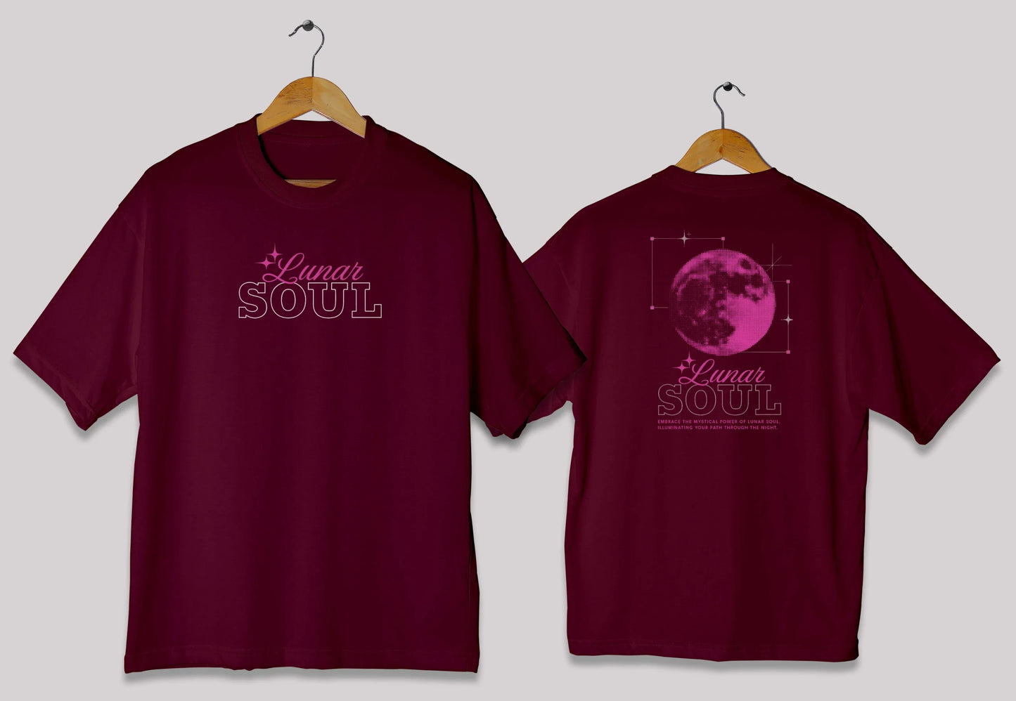 Lunar Soul Oversized T-Shirt – Aesthetic Moon Graphic Tee Pakistan