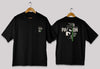 Moving forward typography oversized t-shirt in black color for men and women in Pakistan with motivational print
