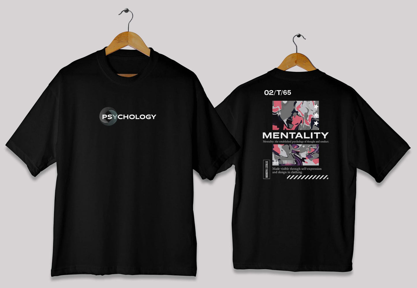 Mindset & Psychology Camouflage Oversized Tee – Wear Your Mentality