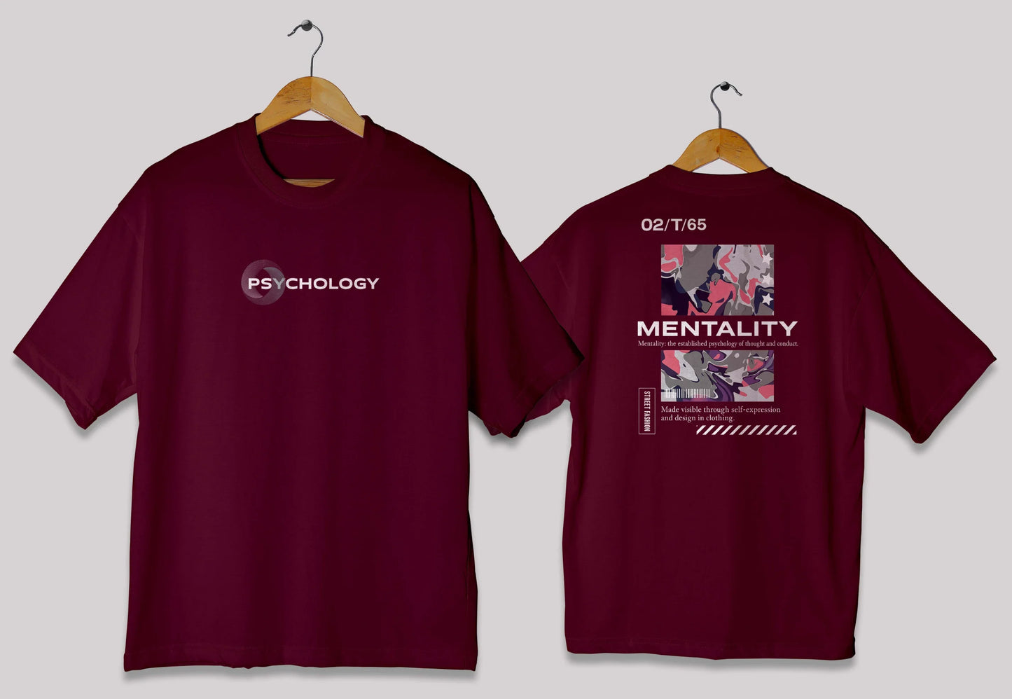 Mindset & Psychology Camouflage Oversized Tee – Wear Your Mentality