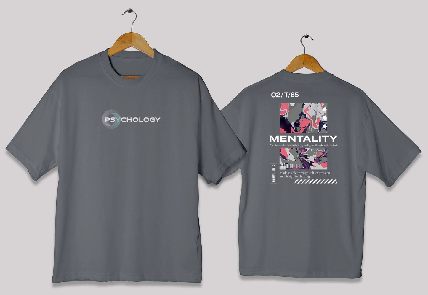 Mindset & Psychology Camouflage Oversized Tee – Wear Your Mentality