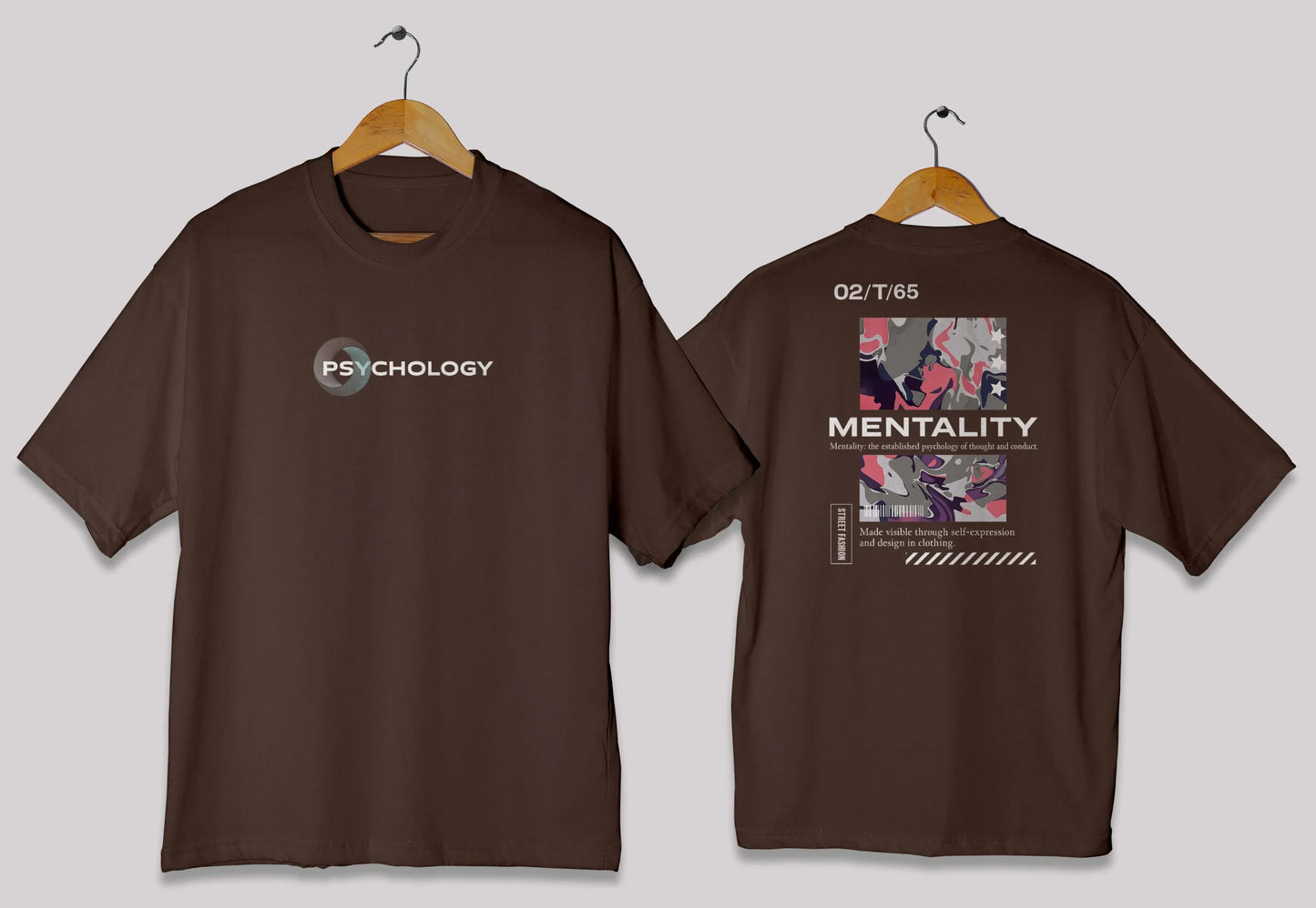 Mindset & Psychology Camouflage Oversized Tee – Wear Your Mentality