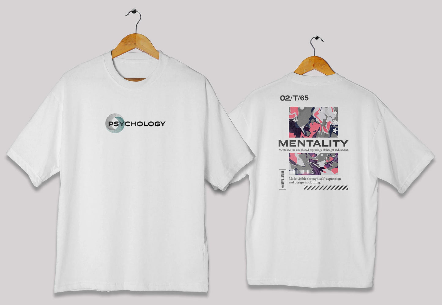 Mindset & Psychology Camouflage Oversized Tee – Wear Your Mentality