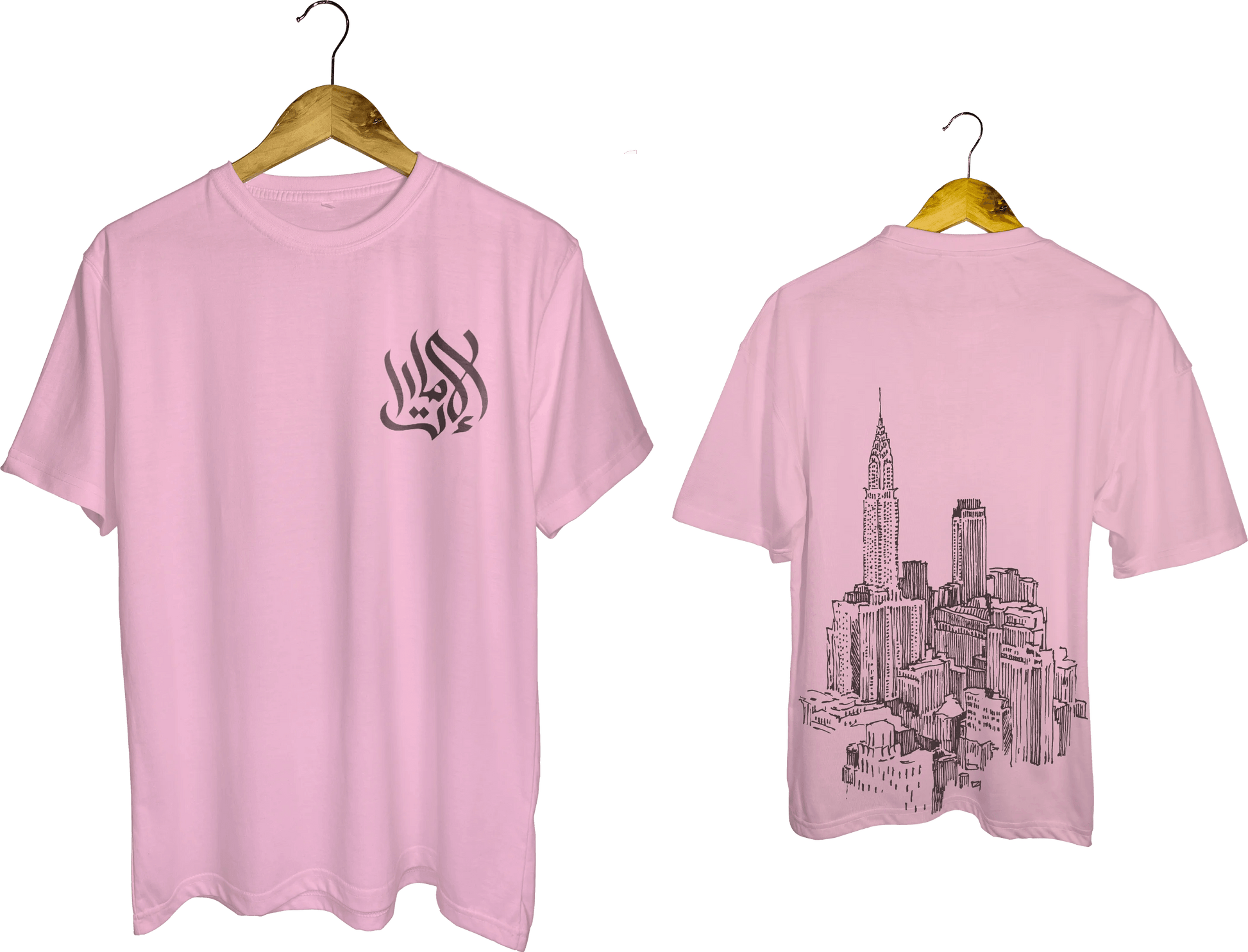 Arabic Calligraphy & Cityscape Tee - My Store