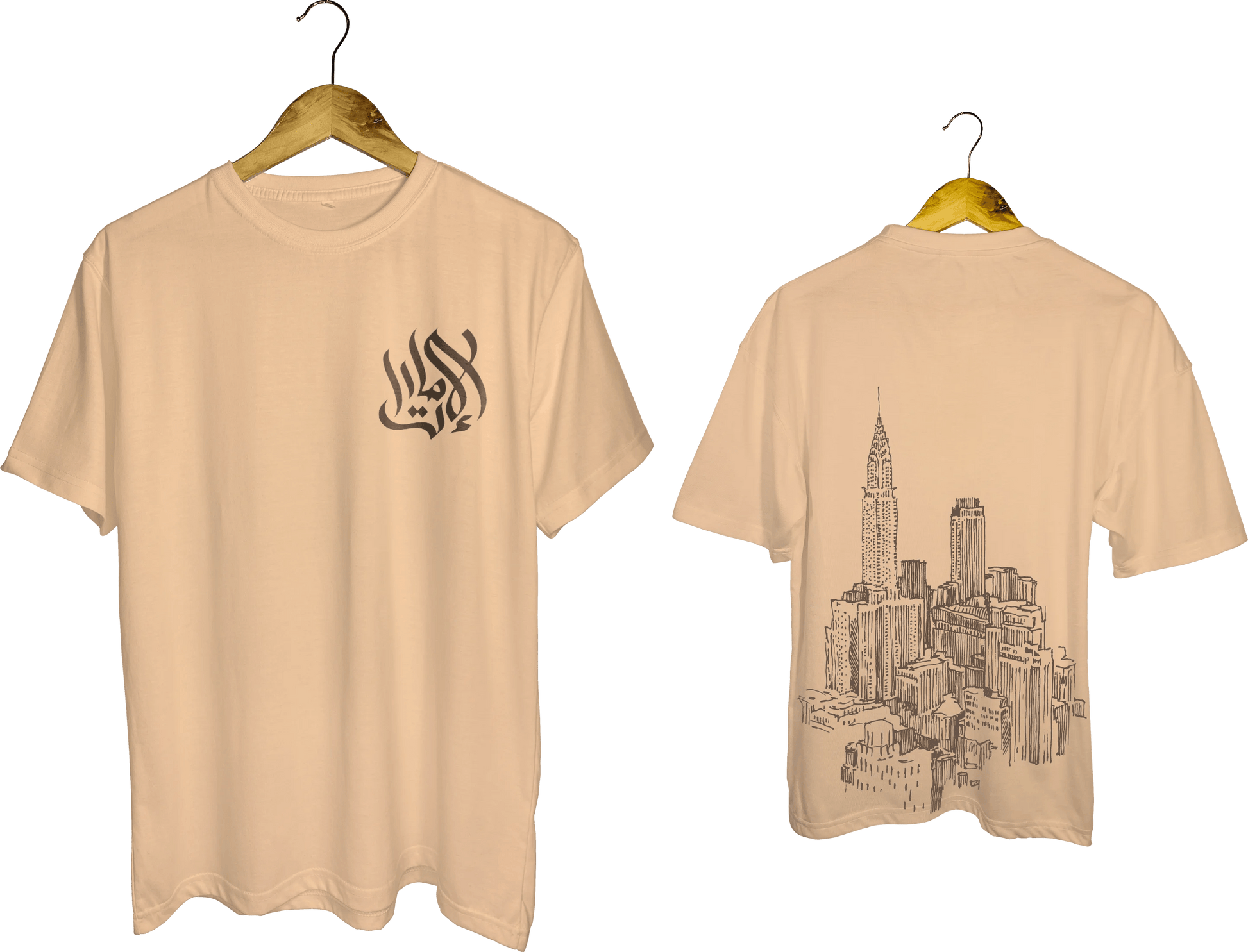 Arabic Calligraphy & Cityscape Tee - My Store