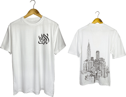 Arabic Calligraphy & Cityscape Tee - My Store