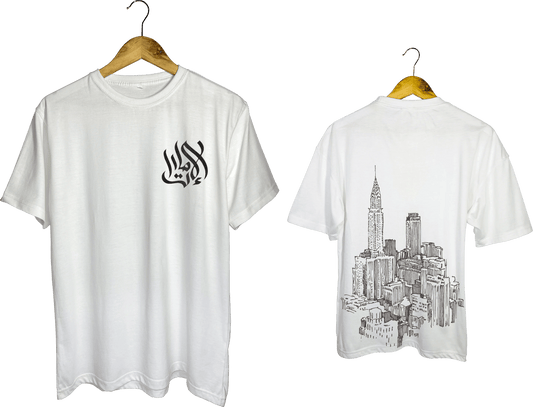 Arabic Calligraphy & Cityscape Tee - My Store