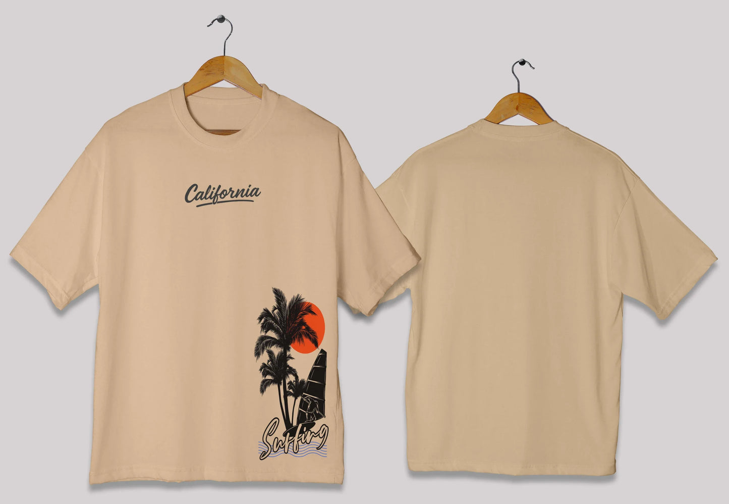 California Surfscape Oversized T-Shirt – Premium Graphic Tee in Pakistan