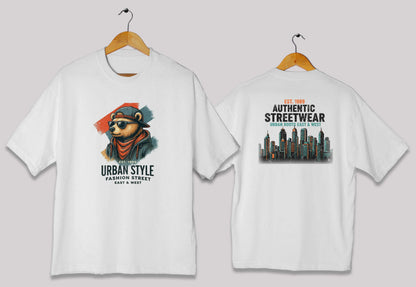 Urban Style Bear Oversized T-Shirt – Authentic Streetwear Graphic Tee Pakistan