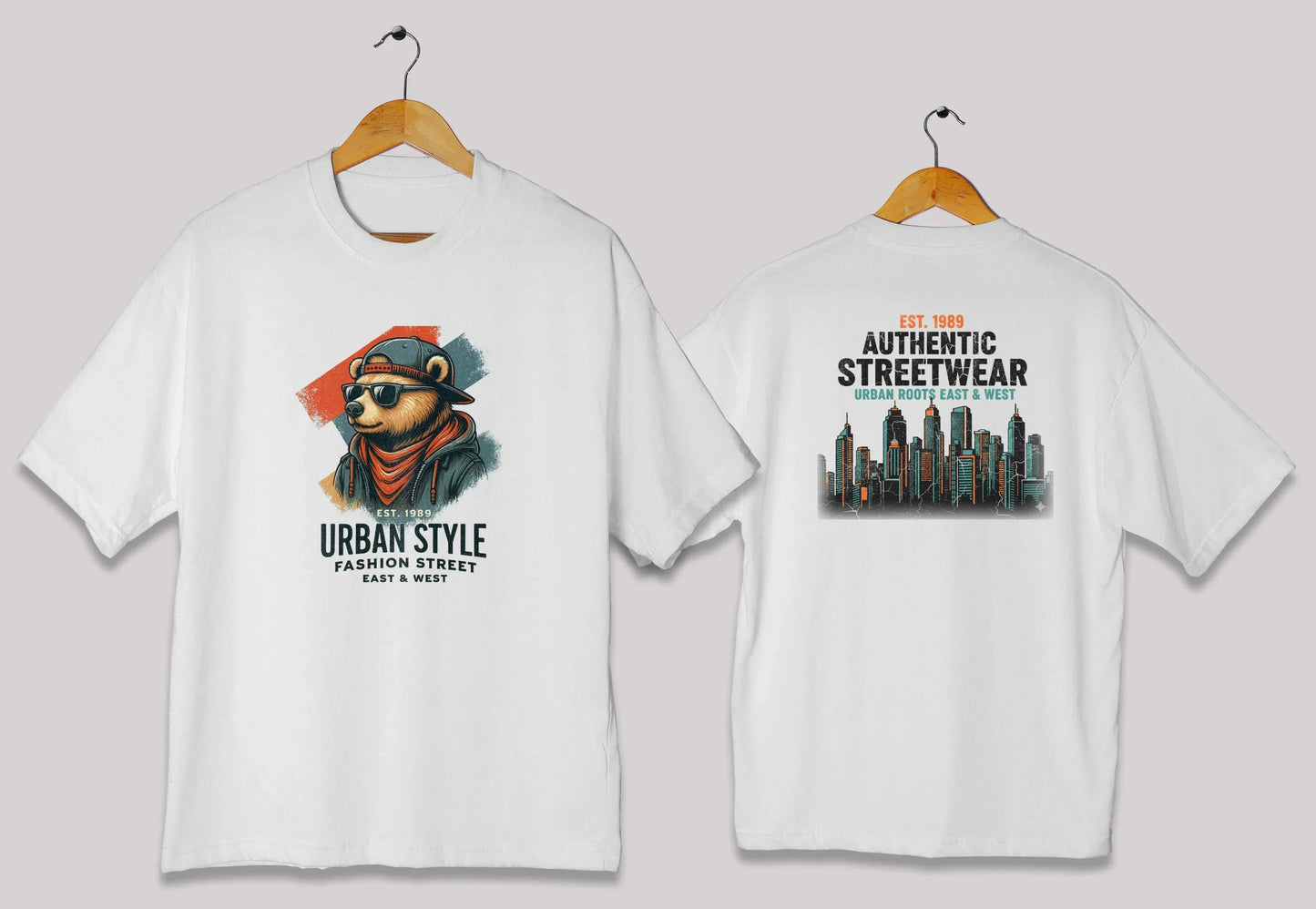 Urban Style Bear Oversized T-Shirt – Authentic Streetwear Graphic Tee Pakistan