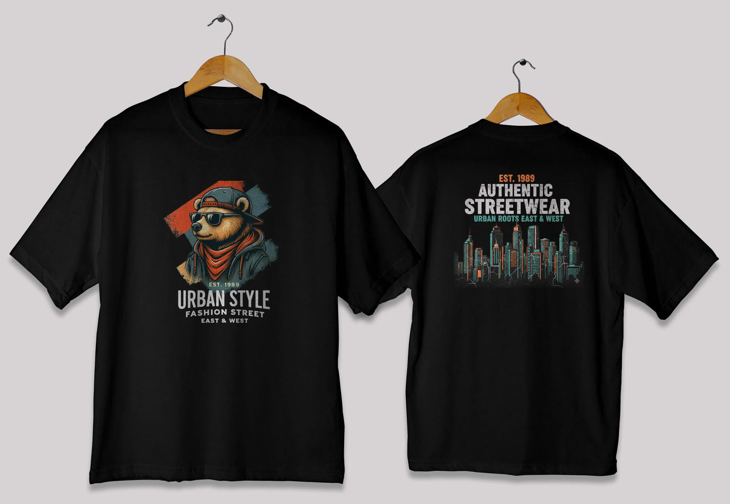Urban Style Bear Oversized T-Shirt – Authentic Streetwear Graphic Tee Pakistan